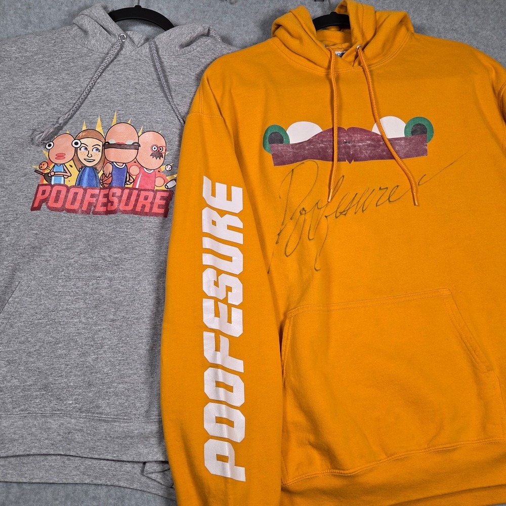 Poofesure 2020 Set of 2 Large Hoodies 1 SIGNED Beef Boss Biif Dudy Dude Youtube
